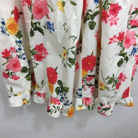 Gal Meets Glam Womens Beverly Ruffle Racerback Floral Sleeveless Jumpsuit 12 NWT - Picture 6 of 16